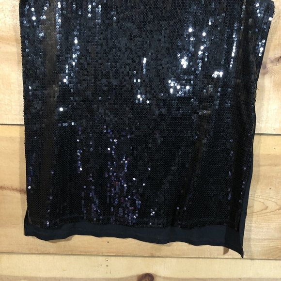 Vince Camuto Sleeveless Sequenced Tank Top Shirt Womens Size Small Open Back - Picture 4 of 10